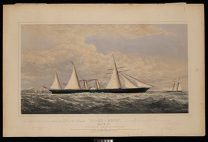 Aan de heren Dent & Co van China, deze prent van het stoomschip Ly-Ee-Moon, Norman Hill, Esqr Commandant.... gebouwd door de Thames Iron Works and Shipbuilding Company, Blackwall..., c.1860