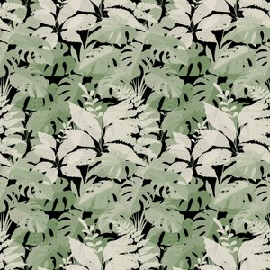 Gedempte tropische planten