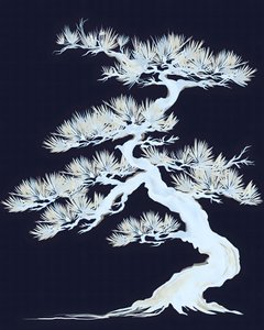 Witte bonsaiboom
