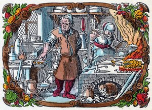 Gastronomie: een zeer uitgeruste keuken in de Renaissance