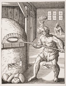 De Bakker. 19e-eeuwse reproductie van 16e-eeuwse (gravure)
