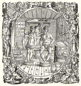 De badkamer (gravure)