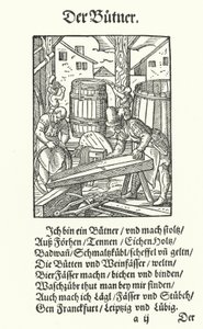 De kuiper (gravure) door Jost (after) Amman