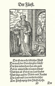 De prins (gravure) door Jost (after) Amman