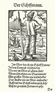 De scheepseigenaar (gravure) door Jost (after) Amman