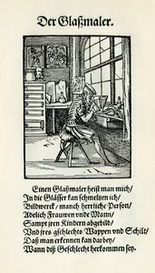 Glas schilder door Jost Amman