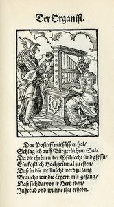Organist door Jost Amman