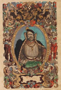 Portret van Hertog Christoph van Württemberg uit Biblia germanica door Jost Amman