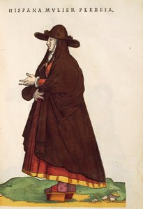 Spaanse boerin (Habitus praecipuorum popularum) door Jost Amman