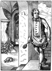 De kok, 16e eeuw 1849 door Jost Amman
