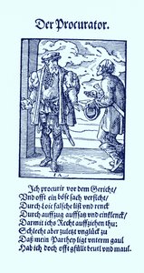 De procureur door Jost Amman
