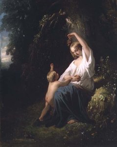 Moeder en kind, c.1850