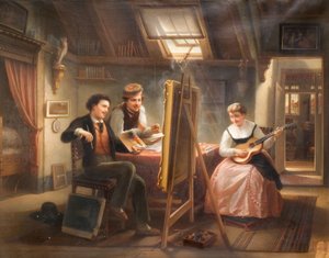 Het atelier van de kunstenaar