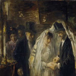 Joodse Bruiloft door Jozef Israëls