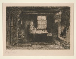 Moeder en kind in interieur