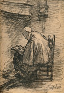 Studie voor Geëerde Oude Leeftijd ca. 1881