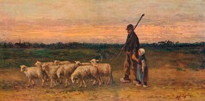 De terugkeer van de kudde door Jozef Israëls