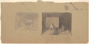 Studies van boeren die maïs doppen