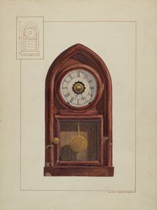 Schouwklok door Jr. Ernest A. Towers