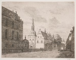 De carrouselhof bij Frederiksborg door Jørgen Roed