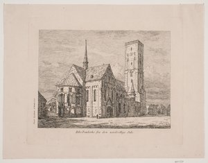 Ribe Kathedraal vanaf de noordoostelijke zijde