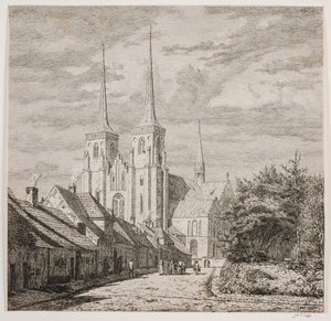 Kathedraal van Roskilde, gezien vanuit het zuidwesten