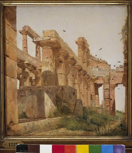 De Tempel van Hera in Paestum, Italië