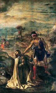 De onthoofding van Sint-Jacobus de Meerdere door Juan (1526 1579) Fernandez Navarette