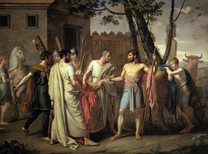 Cincinnatus verlaat de ploeg, ca. 1806 (olieverf op doek)