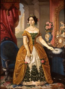 Portret van Doña Dolores Tosta de Santa Anna door Juan Cordero