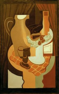 Kan en fruitschaal door Juan Gris
