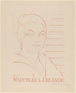 Marcelle de Blonde door Juan Gris