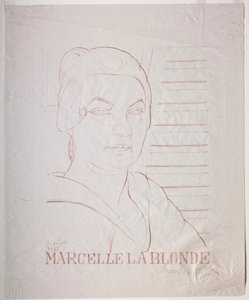 Marcelle de Blonde door Juan Gris