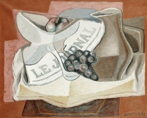 De tros druiven; La Grappe de Raisins, 1925 door Juan Gris