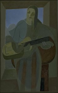 De gitaarspeler door Juan Gris