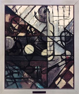 De fles Bordeaux door Juan Gris