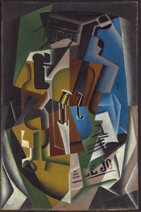 Viool en krant, 1917