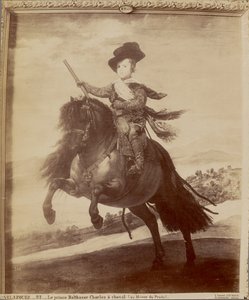 Velazquez. Prins Balthazar Charles te paard (in het Prado Museum) door Juan Laurent