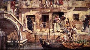 Op een Venetiaans Kanaal door Juan Pablo Salinas Tervel