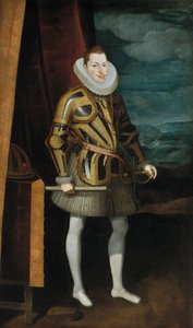 Portret van Filips III (1578-1621), koning van Spanje en Portugal door Juan Pantoja de la Cruz