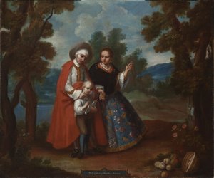 VII. De español y morisca, albino, c.1760 door Juan Patricio Morlete Ruiz