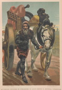 Johannes Gutenberg Verlaat Straatsburg. Uit: La ciencia y sus hombres