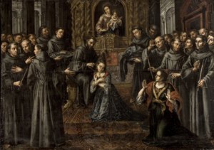 Barok: De professie van Sint Clara door Juan Ruiz Soriano