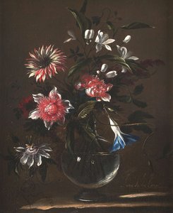 Vaas met bloemen door Juan de Arellano