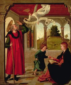 De Heilige Familie, ca. 1535 door Juan de Borgoña