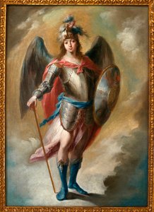 De Aartsengel Sint Michaël - Schilderij door Juan de Espinal (1714-1783), ca. 1780 - Museum voor Schone Kunsten van Sevilla, Spanje door Juan de Espinal