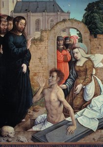 De opstanding van Lazarus door Juan de Flandes