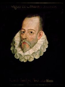 Portret van Miguel de Cervantes y Saavedra (1547-1615) door Juan de Jauregui y Aguilar