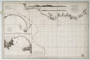 Kaart van Zuid-Amerika en de Atlantische kust door Juan de Langara