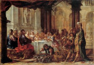 De bruiloft te Kana Schilderij door Juan Valdes (1622-1690) 1660 door Juan de Valdes Leal